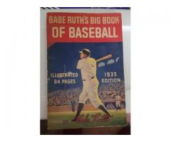 1935 Babe Ruth big book of baseball (Quaker oats)
