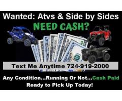 BUYING ATVS & SIDE BY SIDES...Ready to Ride / Projects & Parts Machines