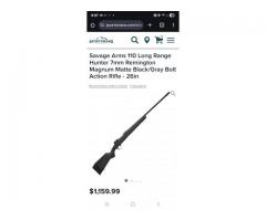 Savage 110 long range hunter