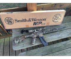 WTS All CAMO Smith Wesson M&P 15-22 w/ Camo Nikon 2-7 Scope & Mount Realtree OG in box