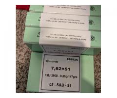 308win and 7.62 nato ammo