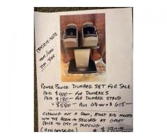 NordicTrack Treadmill (Like New) & PowerBlock Dumbells w/ Stand