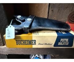 Vintage Leather Holster and Sling Both New With Original Box