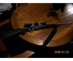 Ruger Mark 2 M77 300 WSM Stainless with scope