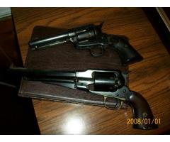 2 Vintage Pistols one a Colt and the other a Remington