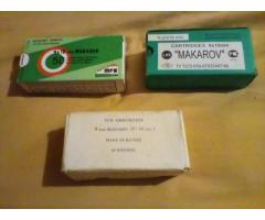Surplus 8mm ammo + 9x18 Makarov ammo