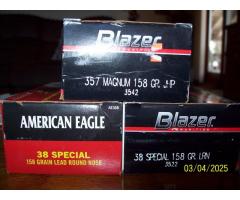 30-06, 243, 357 mag., 38 special