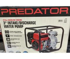 Water pump 212 cc 3 inch  Intake/ discharge