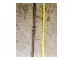Antique Hand Auger Bore Drill, 6 ft  6 in Long.
