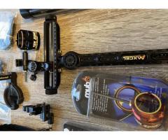 Mathews TRX38 compound bow full setup Release, Scope, Sight + extras