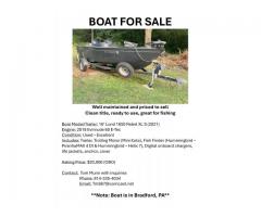 Lund 1650 Rebel XLs 2021 boat and trailor