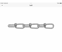 Double link dog or swing chain