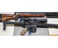 2 rifles