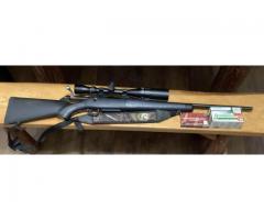 Thompson Center Venture 223 with scope and ammo