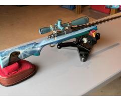 6PPC BENCHREST RIFLE CUSTOM TIME PRECISION & LEUPOLD 45X45 COMPETITION SCOPE