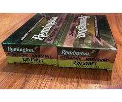 2 Boxes REMINGTON ETRONX VARMINT 220 SWIFT CENTERFIRE RIFLE CARTRIDGES AMMO