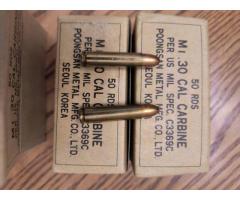 30 cal M1 carbine FMJ 150 rounds