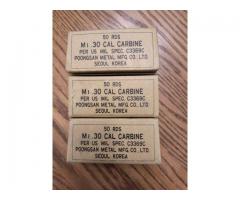 30 cal M1 carbine FMJ 150 rounds