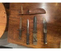 Bayonet and knives