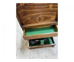 Vintage Wooden Hand Made Bullseye Pistol Case