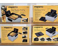 Deep fryer - ???? BRAND NEW - PRESTO Stainless Steel Dual Basket ProFry