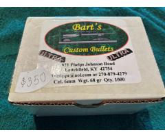 BART'S 6mm 68 GRAIN 1000 ULTRA BULLETS