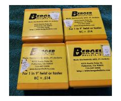 BERGER 6mm 95 GRAIN VLD RIFLE BULLETS J4 JACKETS 100 CT.