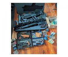 five guns + ammo + accessories lot