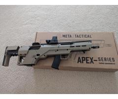 Glock 19 with Meta Tactical Apex carbine conversion kit