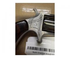North American Arms Mini Revolver 22 Mag With Leather Holster