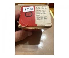 Redfield See Thru Base and Integral Rings For Browning & Sako .22 & .222 Mag