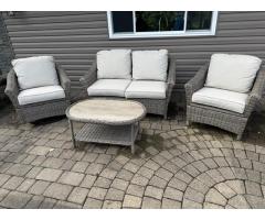 Wicker 4 Piece Patio Set  $350
