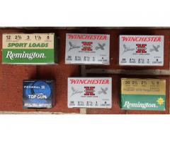 Six New Boxes Shotgun Shells; one 12 GA Field, four 20 GA Field & Target, one .410 GA Target