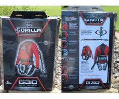 New Old Stock Gorilla G30 Fall Restraint Body Harness, Original Box, Packaging, Never Used.