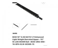 BCM 16” enhanced lightweight mid length gas upper