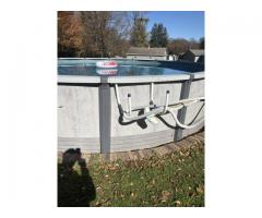 Pool …Above Ground  …24’ Diameter  …52” deep  …. Pump and Sand Filter …Complete system